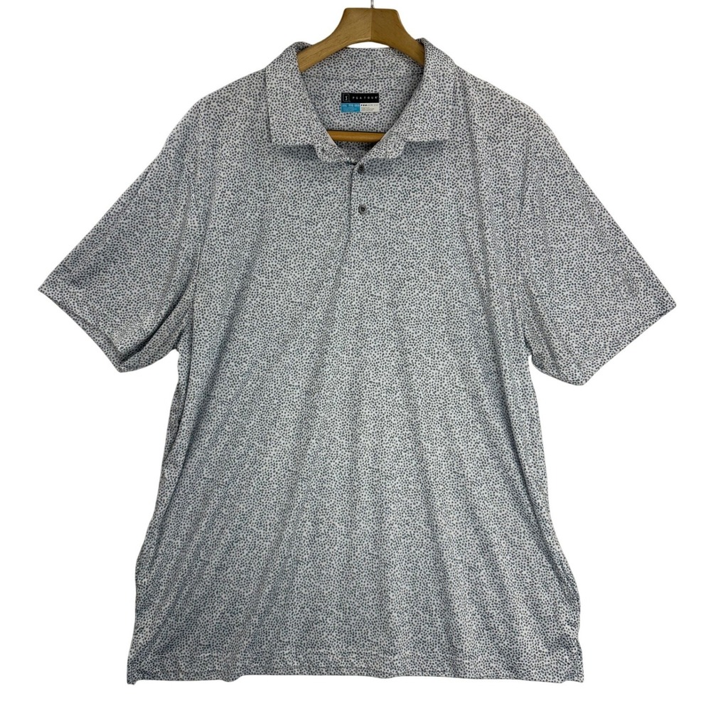 PGATOUR Mens Pro Series Athletic Fit Golf Polo Shirt XXL All Over Print